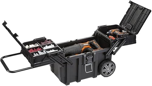 Keter 17203037 KET17203037 Wheeled Job Box Black, 57 Litre - 2
