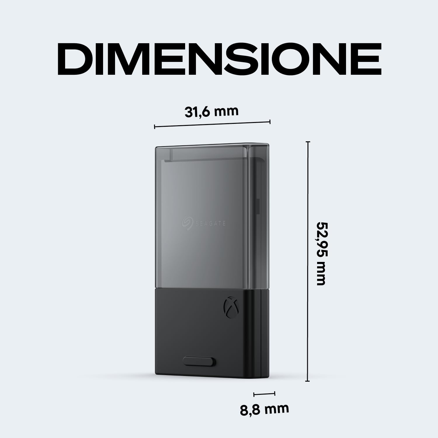 Seagate Xbox Series X|S SSD 2 TB Tarjeta de expansión de almacenamiento, Plug and Play con licencia oficial (STJR2000400)