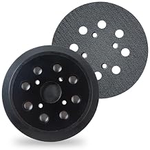S SATC Replacement Sander Pads 5 Inch 8 Hole Hook and Loop Replacement Pads 2 PCS Orbital Sander Replacement Pads 5 Random Orbit Sanders Replacement Backing Sanding Pad