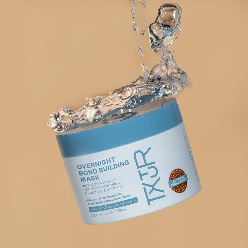 Miniatura 6 de TXTUR Máscara de construcción Overnight Bond, tratamiento capilar acondicionador profundo que ofrece hidratación intensiva que conduce a un mejor