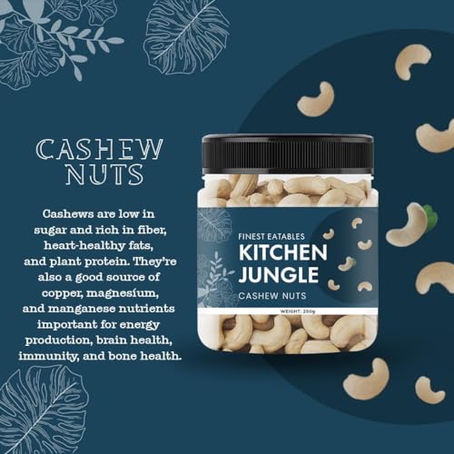 Image of kitchen Jungle Whole Cashew /Kaju Nuts 500 GM Pack | Whole Crunchy Cashew Nuts | Premium Kaju | Rich in Protein | Rich in Fibre | Dry Fruit | Festive Snacking