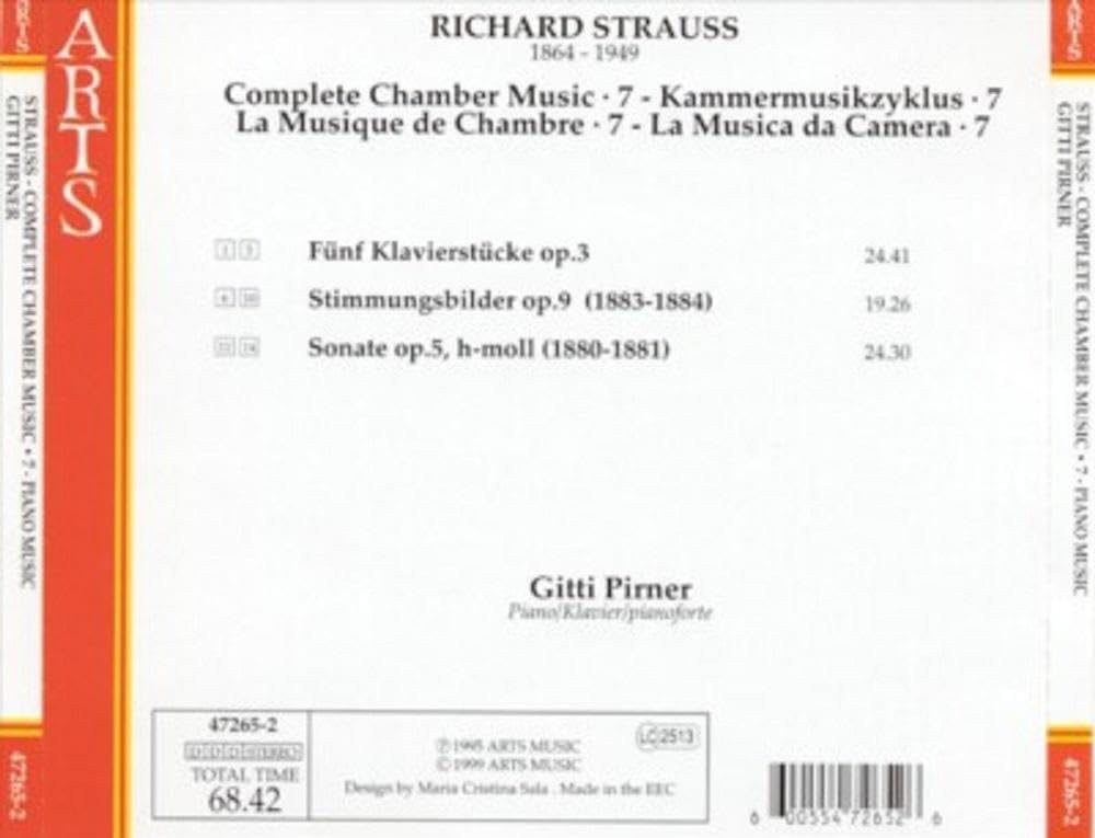 R Strauss: Complete Chamber Works, Vol.7