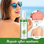 Aloe Vera Gel 100% Pur - für Gesicht Haare Körper - Natürliche, Beruhigende und Pflegende Feuchtigkeitscreme After Sun - Ideal Naturkosmetik für Trockene, Strapazierte Haut & Sonnenbrand - 250ml – Bild 4