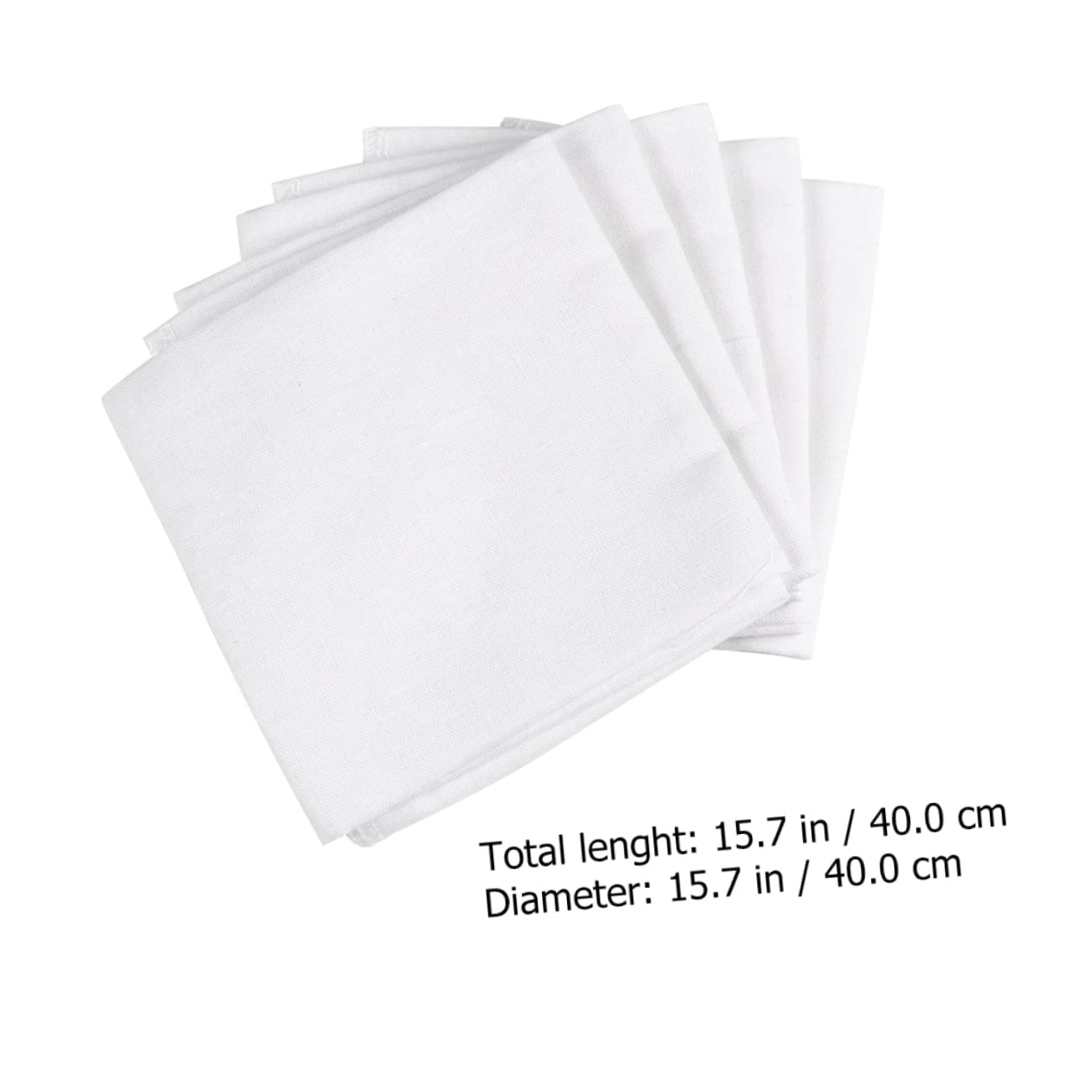 PRETYZOOM 6pcs Unbleached Cheesecloth Reusable Cotton Fabric for Straining Yogurt Cheese Bean Curd Filter Cloth for Home Baking Cooking