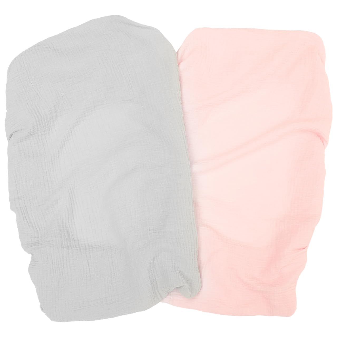 2 Pezzi Coprifasciatoio in Cotone Elastico per Ragazzo Ragazza, Morbido e Delicato, Facile da Rimuovere e Lavabile, Adatto per Fasciatoi di Bimbi e Bimbe