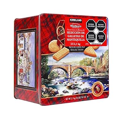 Kirkland Signature Walkers Premium Shortbread Selection Gift Tin, 4.6 Pound, Packaging May Vary