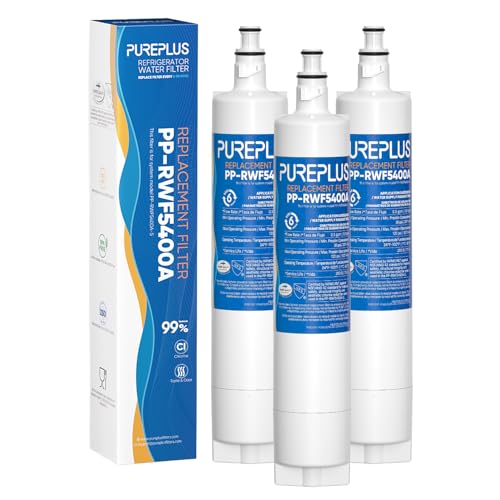 Image of PUREPLUS 47200 Refrigerator Water Filter Replacement for Fisher & Paykel 847200, Fisher & Paykel Refrigerator Model Number Beginning with E442, RF610, RF522, E402, RF201, RF402, RF201, RF402, 3PACK