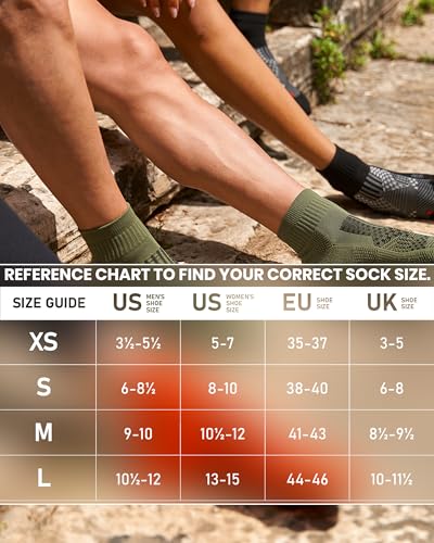 Image of GoWith 2 /4 Pairs Quarter Running Socks for Men & Women, Athletic Anti-Blister Cushioned Seamless Padded Ancle Socks