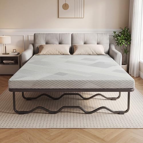 NOFFA 4 Inch Sofa Bed Mattress 53x72 - Full Sleeper Sofa Mattress Replacement for Pull Out Couch Bed - Durable Sofa Bed Memory Foam Mattress Topper CertiPUR-US Removable Washable Cover