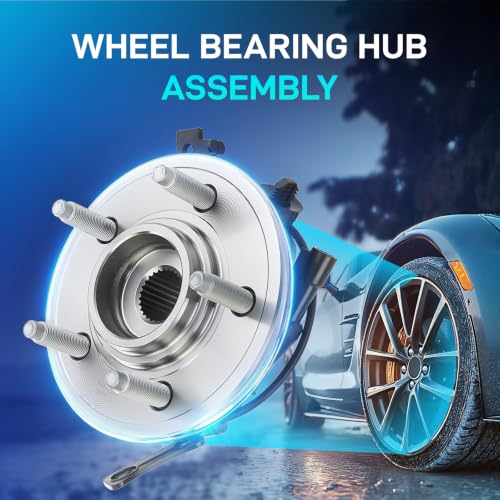 Image of BDELI - 515078 Front Wheel Hub Bearing Assembly for 2006 2007 2008 2009 2010 Ford Explorer, Mercury Mountaineer, 2007 2008 2009 2010 Ford Explorer Sport Trac, 5 Lugs w /ABS (All Models)