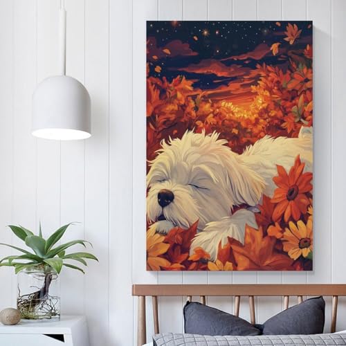 Tableau impression sur toile Terrier blanc des Highlands - 5