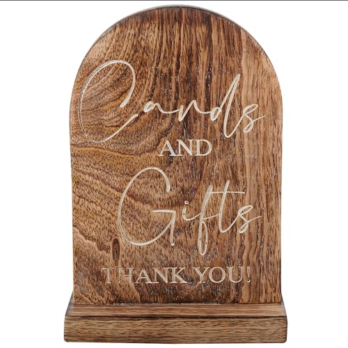 Eximious India Wooden Cards and Gifts Sign with Stand- 5
