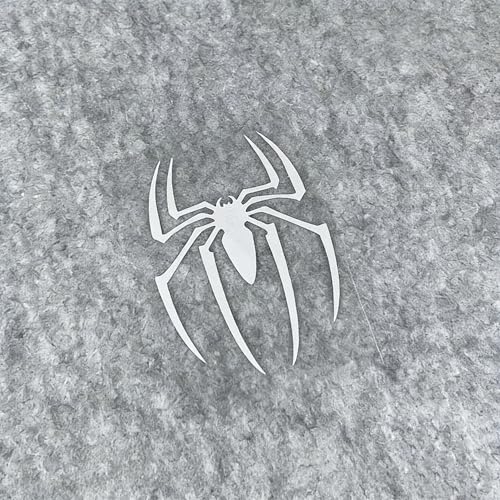 Image of 3D Spider Chrome Emblem Badge Sticker Decoration for Car, Truck, Motorcycle, RV, Scooter, SUV, Door, Window (White Style A)
