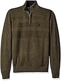 U.S. Polo Assn. Men's Textured Chest 1/4 Zip Sweater