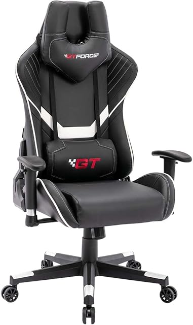 GTFORCE Pro V8 Gaming Reclining Sports Racing Office Swivel Desk PC CAR Faux Leather Chair