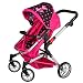 Kinderplay Cochecito de Muñecas, Carrito Bebe Juguetes, Carrito muñecas, Asiento Deportivo, Altura...