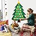OurWarm Christmas Advent Calendar for Kids, 2022 24 Days Felt Christmas Tree Countdown Calendar Flip Pattern and Number for Home Holiday Christmas Decorations