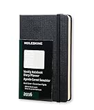 Moleskine 2016 Weekly Notebook, 12M, Pocket, Black, Hard Cover (3.5 x 5.5)