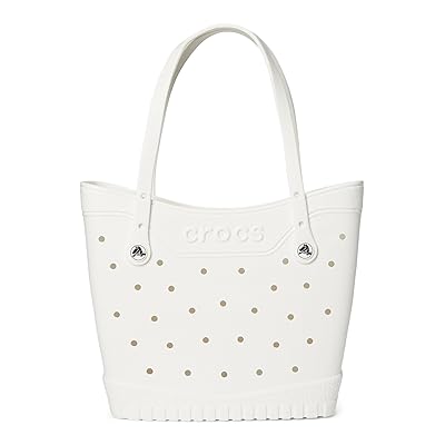 Crocs Medium Tote Tote Handbags White, Synthetic/Textile
