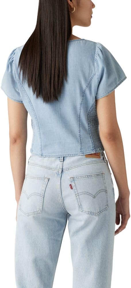 Levi's Womens Ophelia Short Sleeve Denim Corset - Image 2