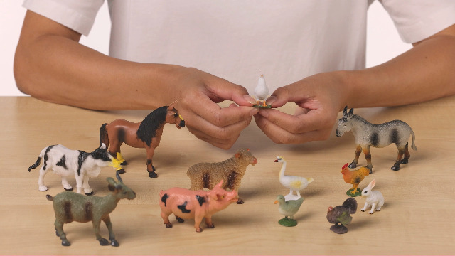 Cobee Figure Animali Da Fattoria, 12 Pezzi, 3-6 Cm, Realistiche, In PVC, Giocattoli Educativi E Da Bagno - 2