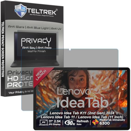 Image of Privacy Matte Anti Peep Screen Guard Compatible With Lenovo Idea Tab 2025 / Tab K11 Gen 2 / Tab M11 / K11 2024 (11 Inch Tablet) Anti Spy Screenguard Not a Tempered Glass Screen Protector