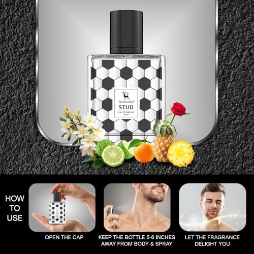 Image of Ramsons Stud Perfume for Men - 30ml | TN - Lavender, Citras & Aromatic | MN - Spicy, Floral & Herbal | BN - Sandalwood, Amber, Musky & Vetiver