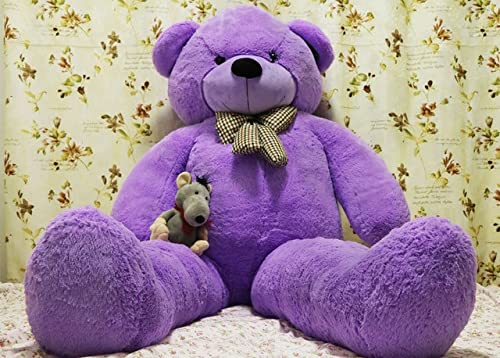 Image of 6 Feet Purple Teddy Bear - Giant Soft Plush Toy Gift for Girlfriend, Wife, Husband, or Kids (6 Feet, Purple)