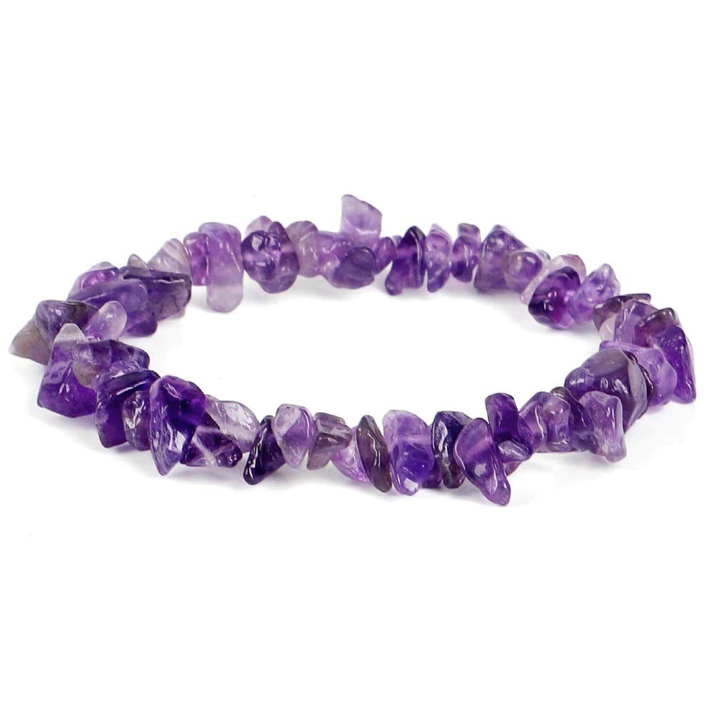 REBUY Amethyst Gemstone Chips Bracelet For Womens & Girls (B08F9MGFZF) Amazon Price History, Amazon Price Tracker