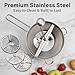 Jegxemt Stainless Steel Food Mill, Rotary Food Mill with 3 Interchangeable Discs for Tomato Sauce, Mashed Potatoes, Baby Food, Jams | Ergonomic Handle, Easy to Clean & Assemble
