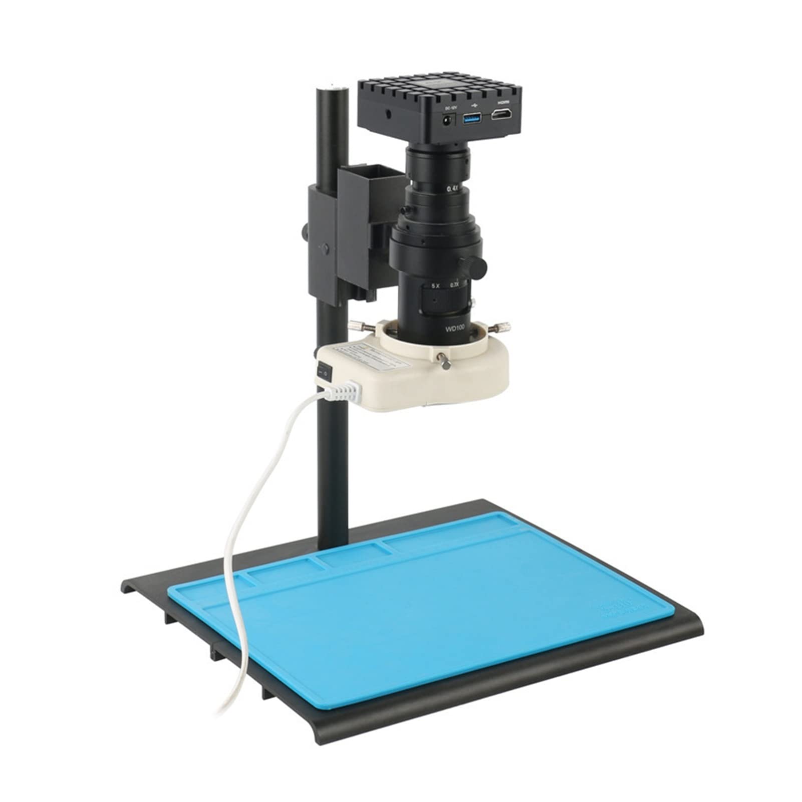 ASerZenith Electron Microscopes 4K Welding Microscope Uhd Hdmi Hd Industrial Monocular Electronic Digital Video Microscope Mobile Phone Repair Inspection Adults