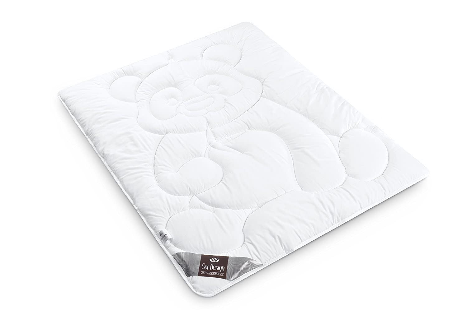 Couette de Qualité 100x135, chaud d'hiver, de Sei Design avec couverture en microfibres - extra doux, respirant et indéformable. Remplissage de haute qualité, fibre creuse siliconée, très douce et lisse. Idéal pour les personnes allergiques.