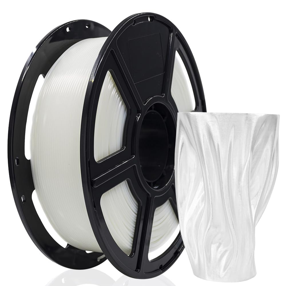 FLASHFORGE 3D Printer Filament, PLA PRO Filament 1.75mm, 1KG Spool (2.2lbs), Dimensional Accuracy +/- 0.02mm for FDM 3D Printers, Better Tenacity & No Knotting (Transparent)