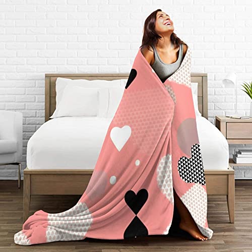 Couverture en micro polaire douce pour la Saint-Valentin, plaid