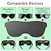 Zooplan Full Light Blocker for AR Glasses, TPU Rubber Glasses Cover Compatible with Xreal 1S/ONE Pro/ONE & RayNeo Air 2S/3S/3S Pro (Full Cover (1 Pack))
