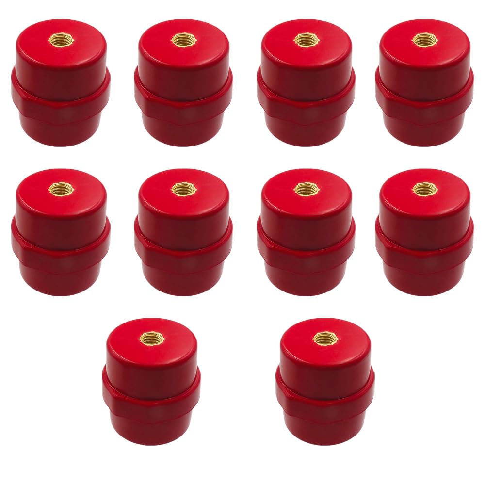 10 Pcs Busbar Insulators, SM-30 High-Strength Polyester Standoff Insulators for Power Distribution Cabinet Power Transmission