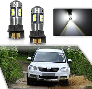 NJSSJD Led DRL Light Bulb PW16W PW24W PWY24W LED Daytime Running Light Bulbs 3030 SMD 6000K Bright White Canbus for 12-15 BMW 3 Series F30 F31 F34 Pre-LCI