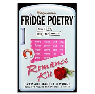 Fridge Poetry - Magnetic Words - Romance Kit - Romantic Words Gift Present Poem Muse Magnet