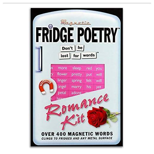 Kylskåp poesi – magnetiska ord – romantik kit – romantiska ord gåva present dikt musmagnet