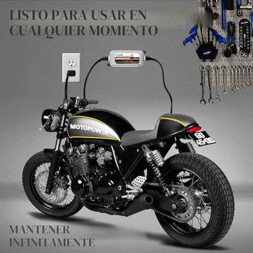 Miniatura 9 de Motopower Mp00205b 12v 1000ma Mantenedor De Cargador De Batería Completamente Automático A - Gris