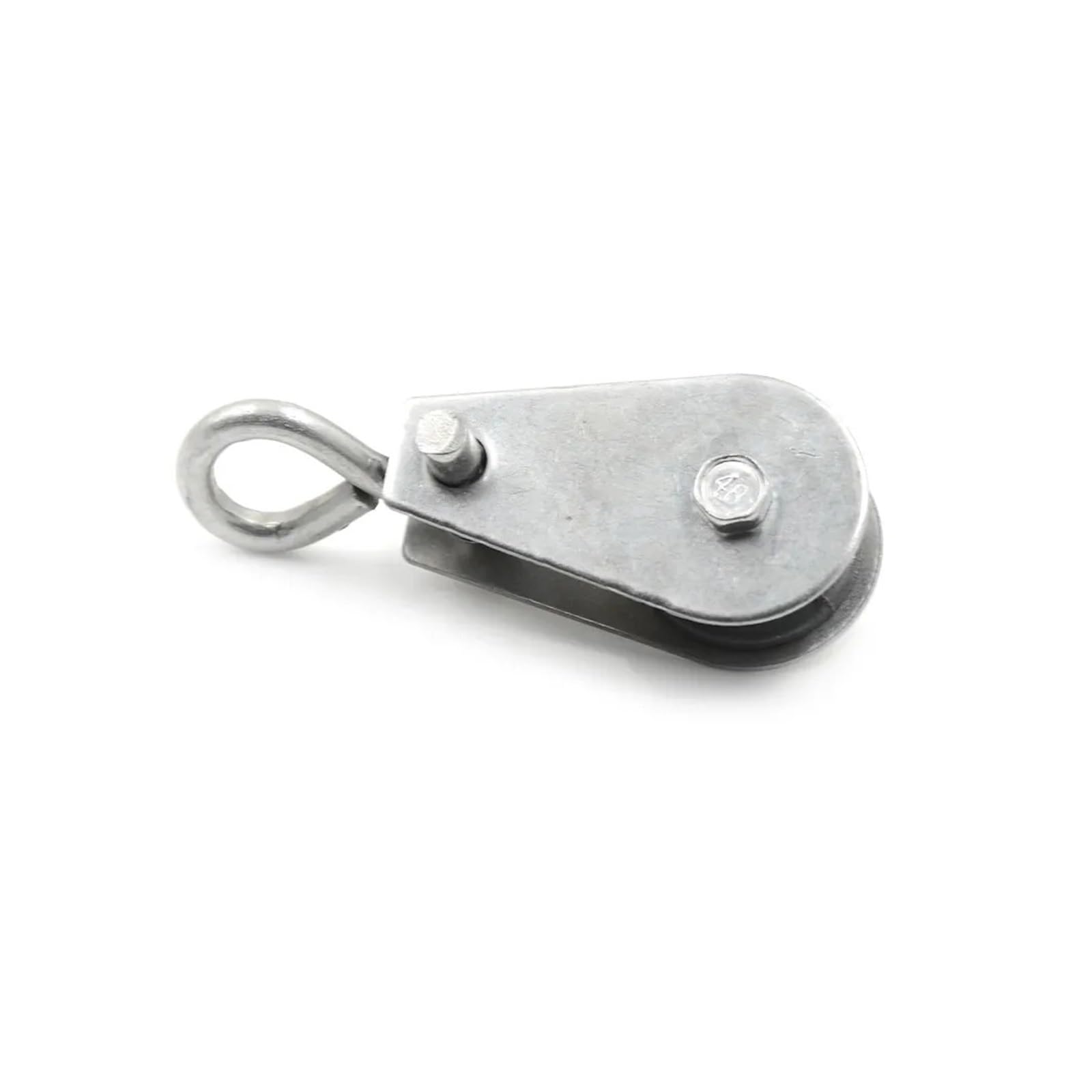 Polea de una Sola polea, Bloque de polea Simple, polea de Cuerda, Ruedas Colgantes, polea de Cuerda de elevación giratoria Simple de una Sola Pieza, Duradera, de 0,3"