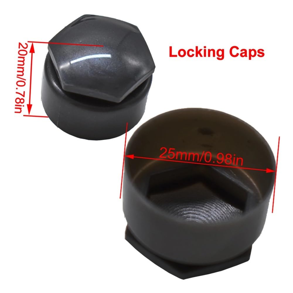 Wheel Studs for A4 A6 Q3 Q5 Car Wheel Nut Caps Accessories Auto Tyre Hub Screw Protection Vehicle Bolts Studs Cover