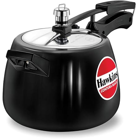 Hawkins Contura Hard Anodised Aluminium Pressure Cooker 2 Litre - Black