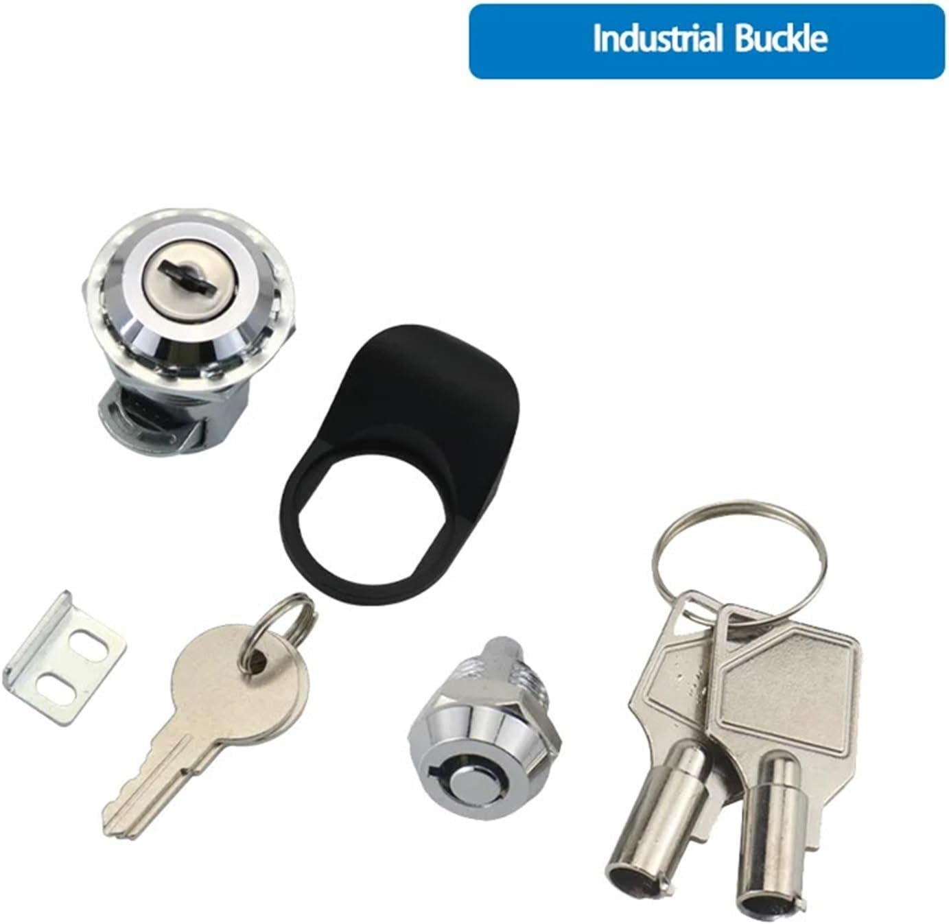 機械設備ボックスエレベータードア梅の花型押圧円筒伸縮ロック1個(With Lock-Chrome) 機械設備ボックスエレベータードア梅の花型押圧円筒伸縮 ロック1個(Plastics No Lock) L-306 | つまみ付カムロック・コイン錠 | ジョー・プリンス竹下株式会社