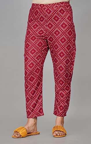 Image of Rayon Printed Night Suit Kurta pyjama Pant Set For womens and girls