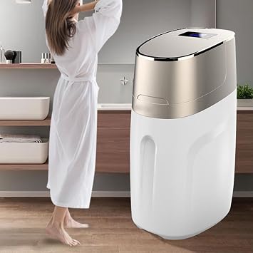 Automatic Water Softener, Exquisite appearance, Small size and easy installation, Softening water quality to avoid hair loss, LCD liquid crystal display, for Home, apartment, office