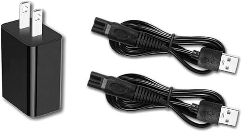 Miniatura 5 de Qjin Cargador USB de 5 V para afeitadora Philips Norelco QP2724, QP2834, QP4530, QP6552, S7887, S5880 y MG9520, MG7910, MG5910