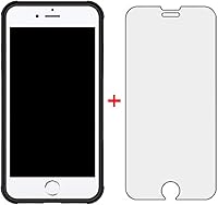 Vista 3 de Funda de teléfono para iPhone 7plus 8plus 7/8 Plus 5.5 con protector de pantalla de vidrio templado y soporte, accesorios híbridos duros