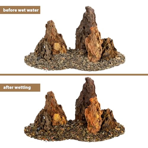 Image of Aquariums Stones Natural Rocks 3lb Aquarium Rock for Fish Tank Aquascaping,Aquariums,Terrariums,Vivariums,Decorative Stone,Reptile Enclosures,Paludariums,and Gardens-(2-5 Inch)