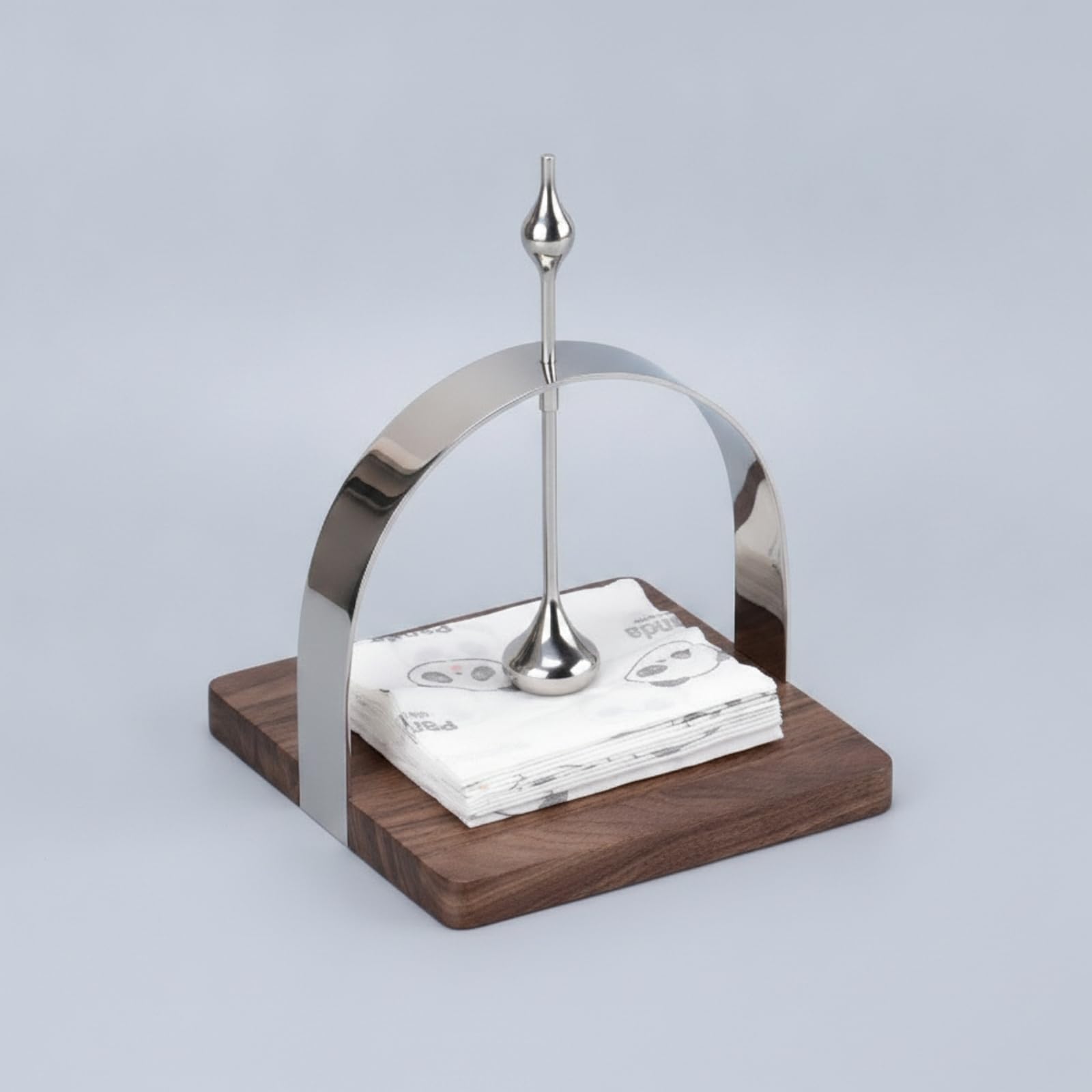 Soporte Servilletas Metal con Base Minimalista Servilletero con Base Antirayaduras Servilletero Mesa para Comedor